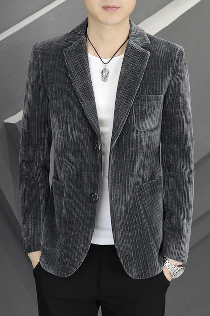 2026 Spring Autumn Corduroy Suit Jackets for Men Business Casual Blazers KoreanSlim Fit Social Office Wedding Suits Coats 4XL