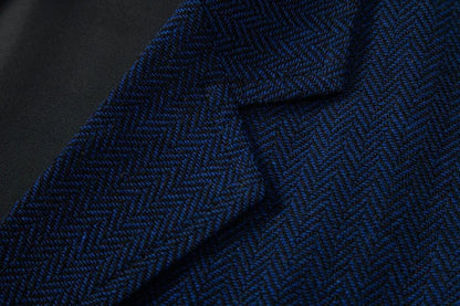 Men's Waistcoat Herringbone Tweed Slim Fit Wool Blend Formal Vest for Wedding