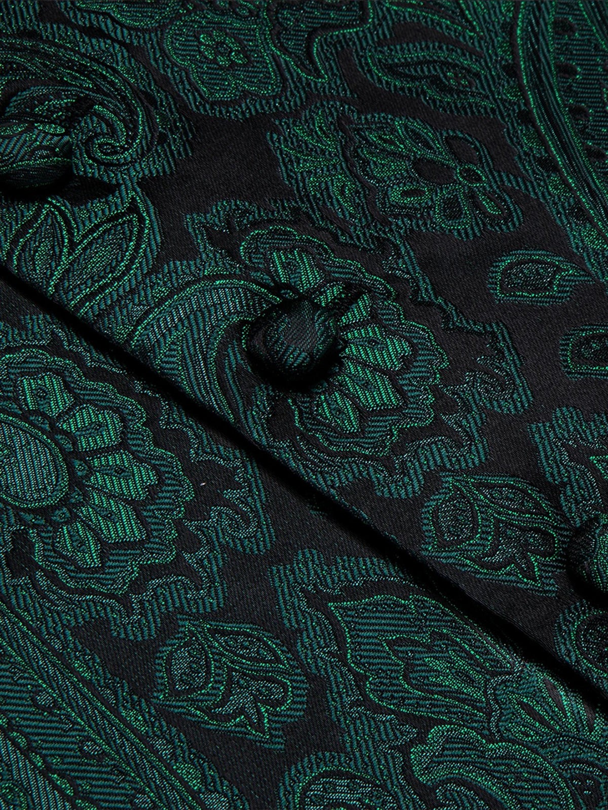 Men's Paisley Waistcoat Set – Single Breasted Vest with Matching Tie for Weddings and Formal Events
