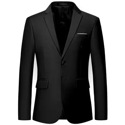 Men's Slim Fit Blazer for Wedding and Business Formal Occasions – Multiple Colors