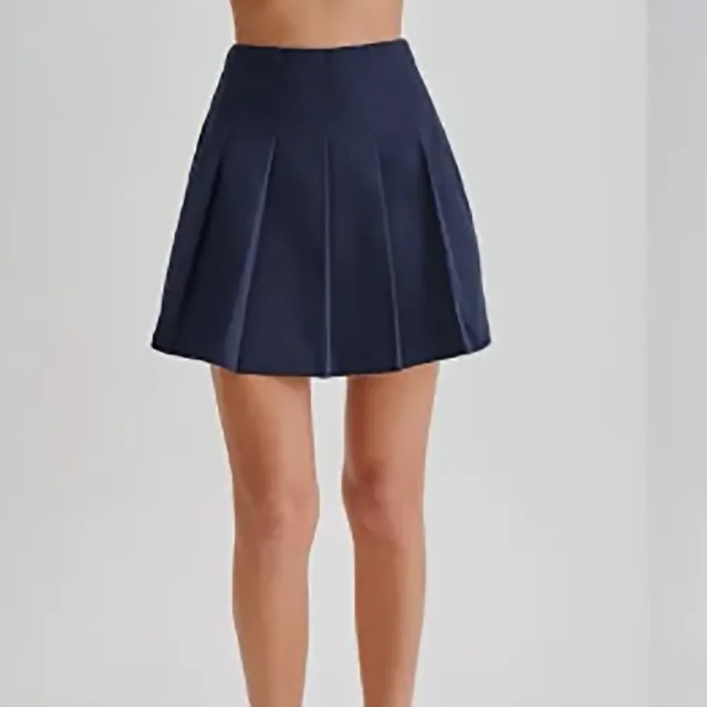 Women's Pleated Skirt Suit Set 2025 2Pieces(Tailored Blazer&High Waist Skirt) Office Chic Single-breasted Notch Lapel Outfit