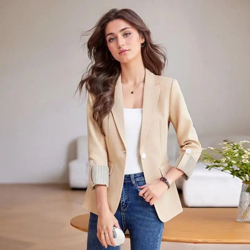 Autumn Winter Outerwears Blazer Woman New In Coats Chaquetas Mujer Casaco Feminino Large Size Office Casual Blazers Jackets Tops