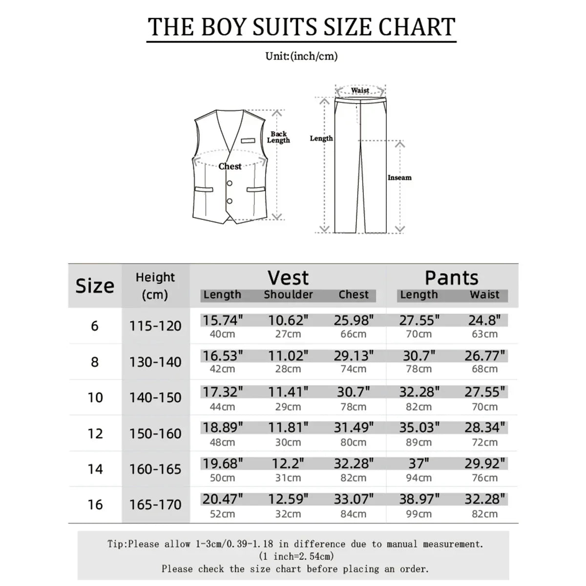 Kids Clothes Boys Suit Wedding Flower Formal Easter Child Party Ceremony Birthday Costume Photography with Vest Pants 5PCS