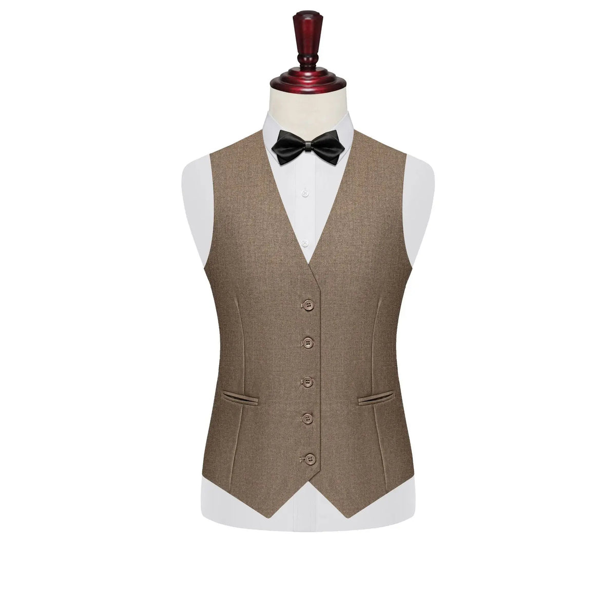 Men's Vest Single Breasted Slim Fit Smart Casual Waistcoat for Wedding & Business