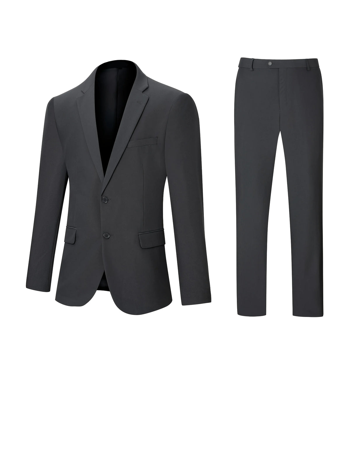 Costume décontracté 2 pièces TweedLad pour homme - Deux pièces - Coupe ajustée - Revers cranté classique - Costume à simple boutonnage