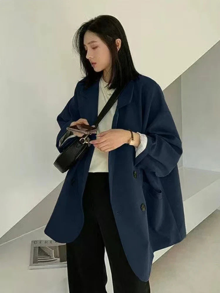 Spring Autumn Women's Blazers Slim Fit Fashion Slimming Elegance Jackets Casual Versatile Coat Outwear for Office Lady Clothing