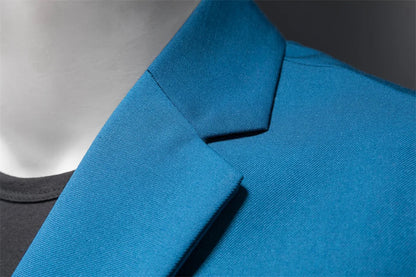 15 Color Fashion Mens Suit Jacket High Quality Slim Fit Solid Color Casual Business Mens Blazers Formal Office Wedding Suit Tops