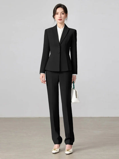 Ladies Business Outfit High-Quality Pants And Suit Jacket Slim Elegant Fashionable 2026 New Arrival