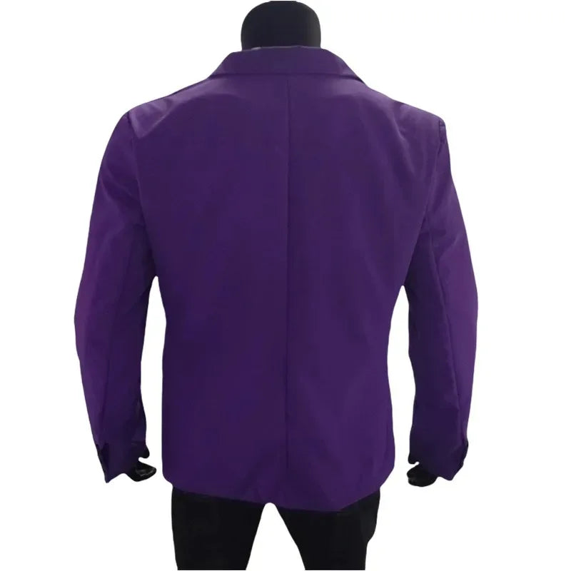 KIDWHXR Men Suit Coat Simple Solid Long Sleeve Male Blazer Turn Down Collar Casual Comfortable Business Casual Man Outerwear