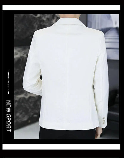 Men's Slim Fit Fashionable Hair Stylist Little Blazer Autumn 2026 New Arrival Trendy Small Jacket for Younger Men