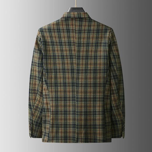 Men's Plus Size Smart Casual Blazer – Versatile Single-Breasted Suit Jacket for Business & Everyday Wear