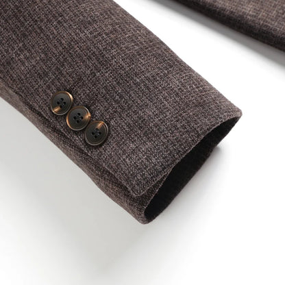 The New Men's Wool Suit for the Autumn and Winter of 2025 Is Crisp, Fashionable, Cool, and Versatile, a Trendy Suit Jacket