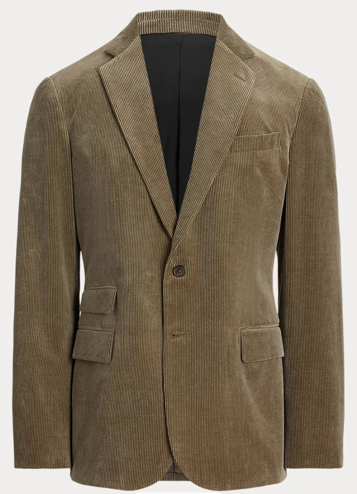 Spring/Autumn New Corduroy Suit Retro Casual Notched Lapel Jacket Single-Breasted Men's Solid Colour Suit Western Sport Coats