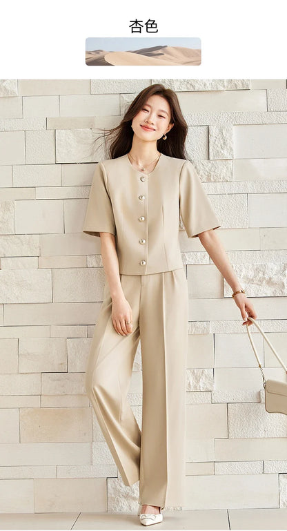 Fashionable Professional Women's Clothing, Two-Piece Blazer+Pants, Exquisite Elegant, 2026 Spring/Summer New Collection