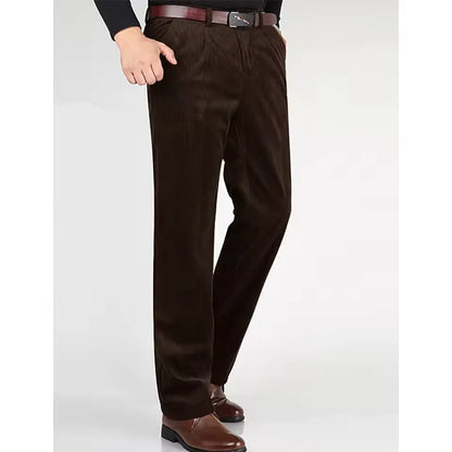 Men's Corduroy Suit 2 Piece – Double Breasted Slim Fit Blazer and Pants for Wedding, Business, and Formal Events