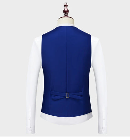 Men's Three-Piece Suit – Slim Fit Wedding & Business Formal Suit with Vest and Trousers