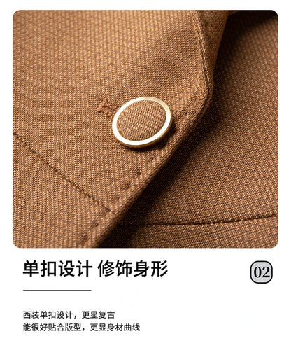 Professional women's exquisite two-piece trousers + suit jacket, elegant fashionable, new style for autumn winter 2025