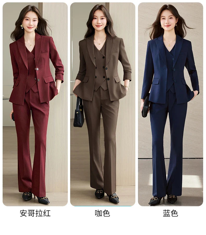 Fashionable Business Women's Outfit High-Quality Two-Piece Set Pants + Suit Jacket Unique Elegance New 2026 Collection