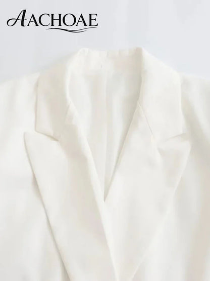 Women Double Breasted Blazer Elegant Office Lady Suit Jacket Oversized Casual Long Sleeve Blazer Spring Autumn Outerwear