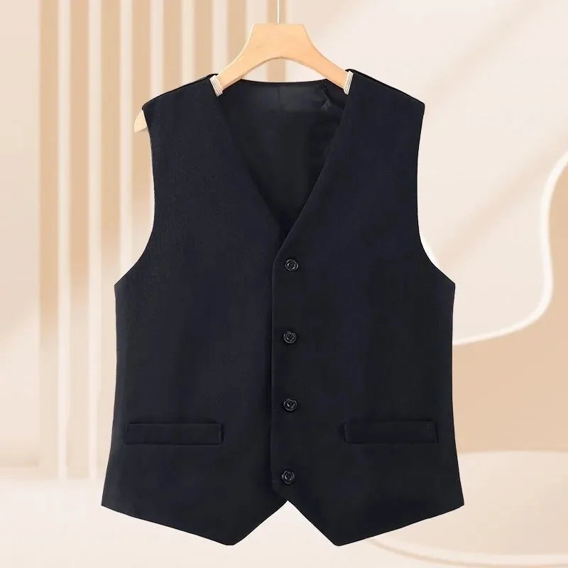 Spring Femme Casual Short Waistcoat Korean Ladies Fashion Large Size 5XL Cardigan Vest Autumn Women V Neck Loose Suit Sleeveless