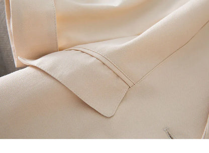 Spring Summer New Style Korean Version Silk Fashion Small Suit Jacket Women Thin Sleeve Seven Button Slim Fit Western Wear
