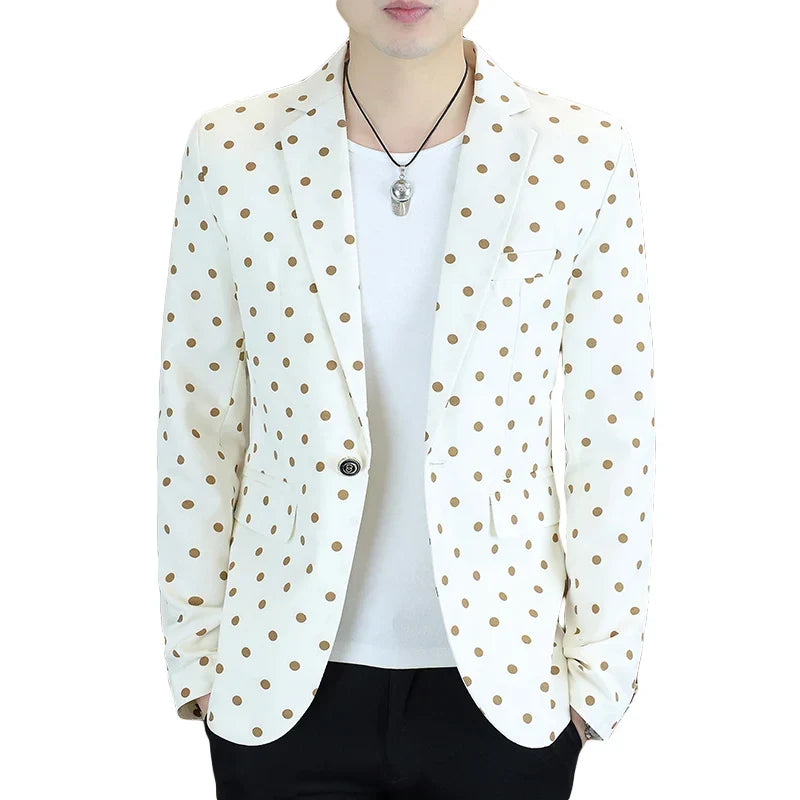 Blazer Men's Fashion Business Gentleman Groom Professional Gentleman Form-fitting Versatile Casual Formal Wear High-end Blazer