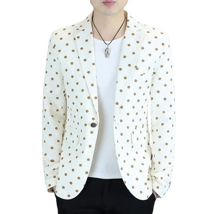 Blazer Men's Fashion Business Gentleman Groom Professional Gentleman Form-fitting Versatile Casual Formal Wear High-end Blazer
