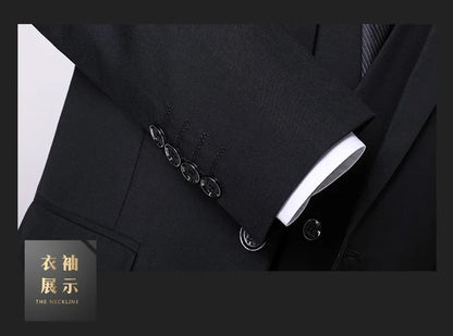 Men's Slim Fit Suit – Smart Casual Single Breasted Office & Wedding Suit