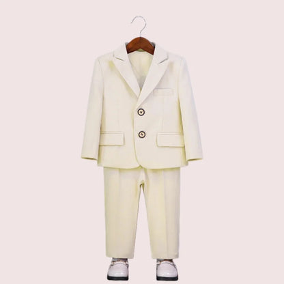 Children's Spring Autumn Blazer Set For Wedding Kids Jacket Vest Pants Bowtie+Pocket Towel 5Pieces Formal Birthday Party Wear