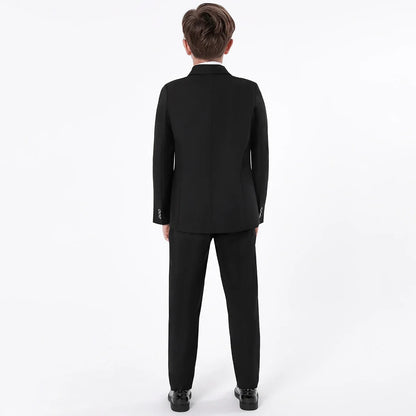 Kids Tuxedo for Boys Suit Set Teenager Wedding Easter Formal Outfit Birthday Party Gift School Performance Photography Blazer