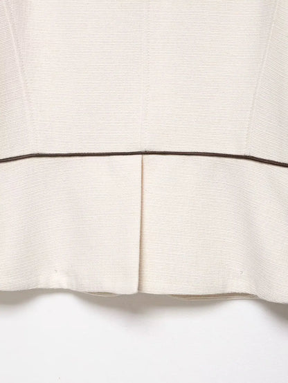 2026 Women Spring Elegant Single Breasted Stand Collar Long Sleeves Short Coat Woman Fashion Casual Beige Tweed Blazer Jacket