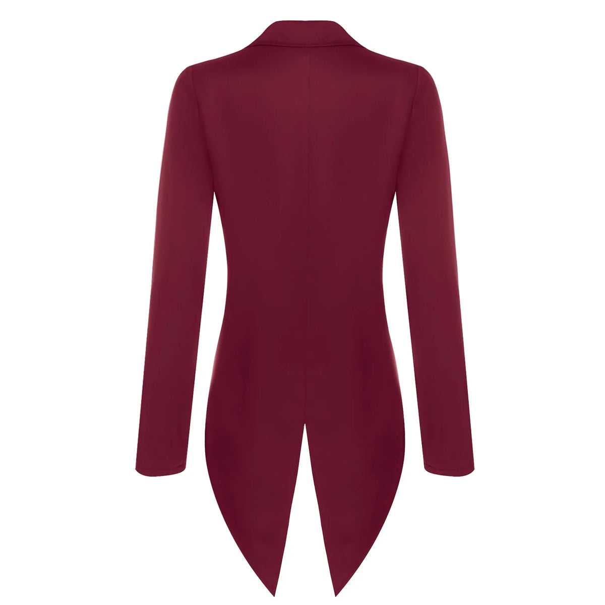Womens Tailcoat Blazer Vintage Swallowtail Jacket Lapel Tuxedo Coat Outerwear for Nightclub Cocktails Waitress Cosplay Costume