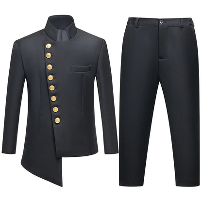 Boys Formal Suit Set – Notched Collar Single Breasted Jacket & Pants for Wedding, Party & Special Occasions