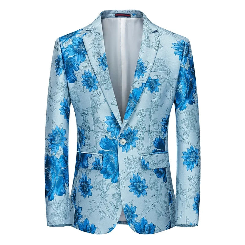 High Quality Men Fashion Handsome Fashion Suit Personality Stage Performance Banquet Business Casual Small Suit  Blazer Mujer