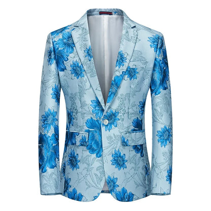 High Quality Men Fashion Handsome Fashion Suit Personality Stage Performance Banquet Business Casual Small Suit  Blazer Mujer