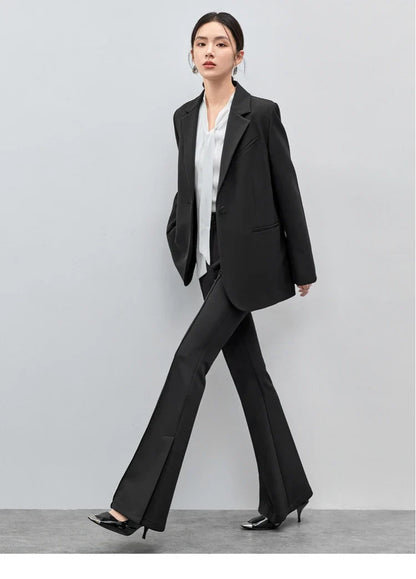 Blazer Women 2026 Spring Black Suit Jackets Office Business Workwear Casual Blazers Coat Female Outerwear Clothing