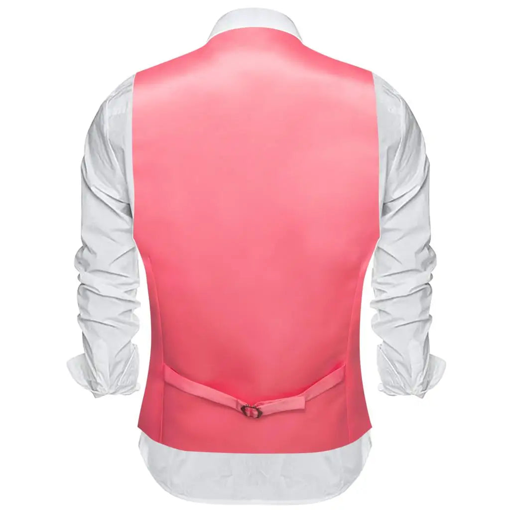 Men's Satin Vest Slim Fit Single-Breasted Waistcoat for Weddings and Formal Occasions