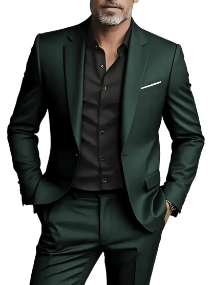 2 Pièces Costumes Homme Grande Taille Pour Mariage Marié Tuxedos Bal Ensembles Blazer Homme D'affaires Trajes De Hombre