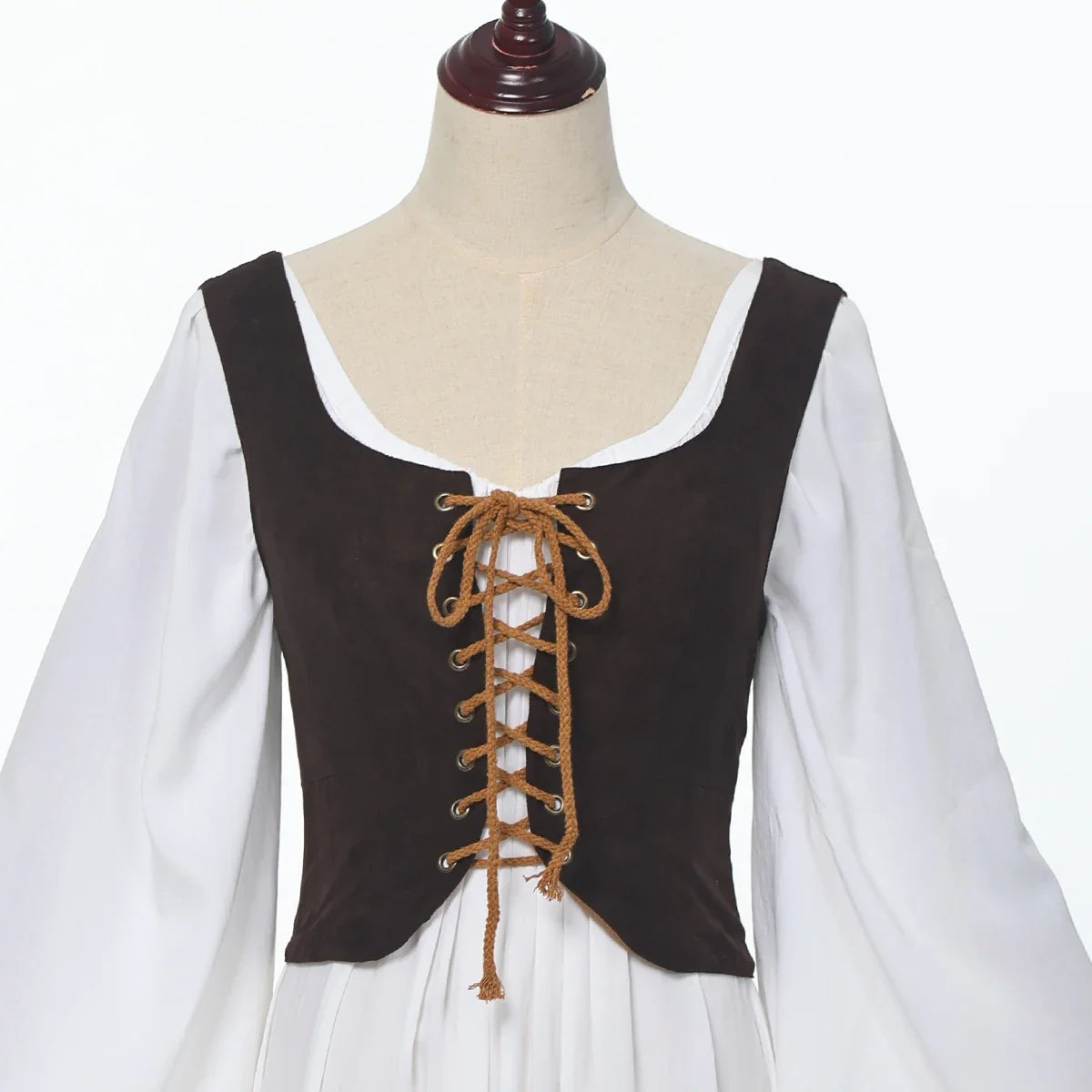 Pirate Corset Vest Steampunk Waistcoat Women Halloween Medieval Cosplay Tops