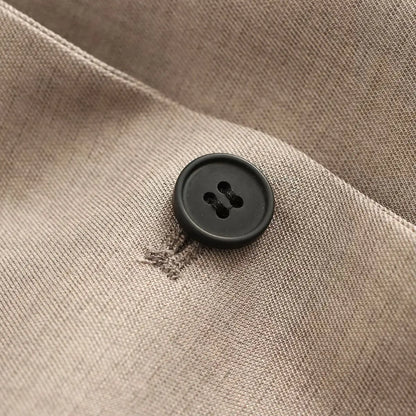 Chic Casual Fashion 2026 Office Lady Women Blazer Buttons Streetwear Jacket Long Sleeve Beige Female Elegant Outwear