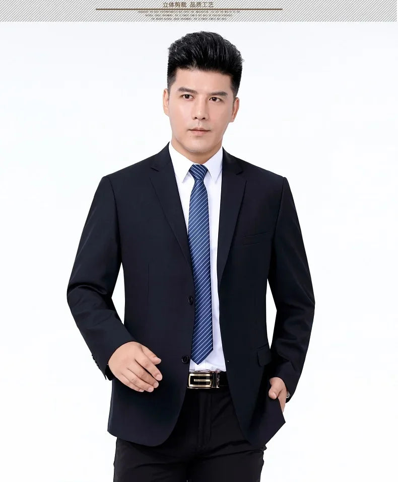 Men's Smart Casual Suit – Single Breasted Formal Suit for Weddings, Business & Office Wear