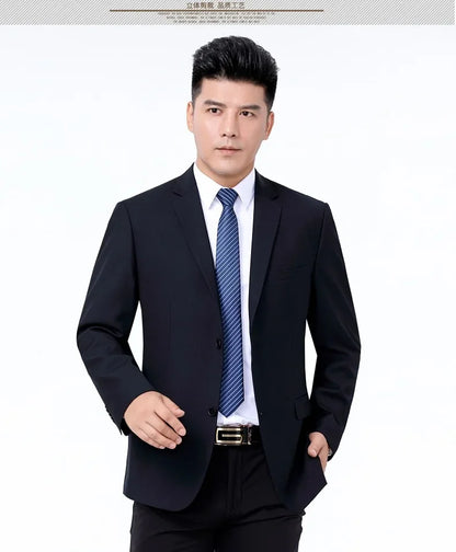 Men's Smart Casual Suit – Single Breasted Formal Suit for Weddings, Business & Office Wear