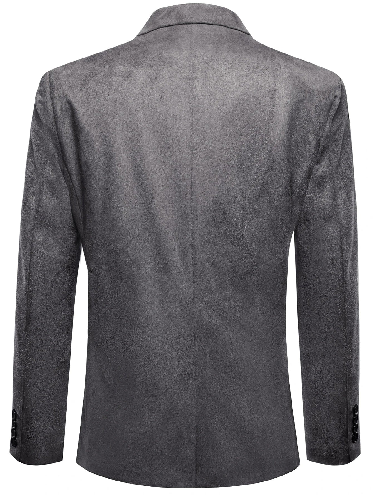 Vintage Mens Suede Blazer Jacket Casual Business Single Breasted Suit Coat Long Sleeve Patch Pocket Blazer for Office Streetwear