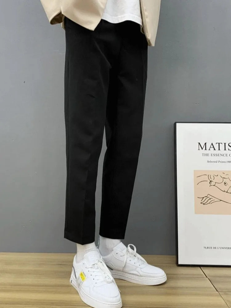 Casual Suit Jacket Early Spring Light Mature Style Men's Korean Trendy Single Blazer Suit Set