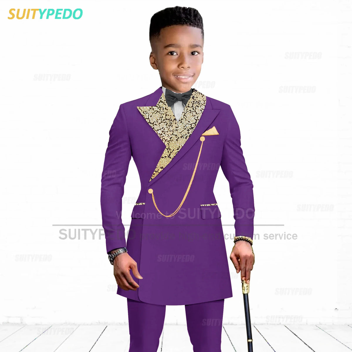 Luxury Boy's Suit Set Homecoming Party Kids Jackets Tailor-made Slim Fit Blazer Pants 2 Pieces Wedding Party Children Tuxedos