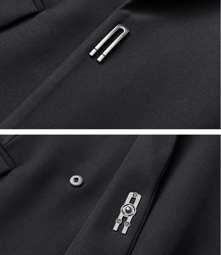 Luxury High Quality Designer Mens Suit Yamamoto Style Chaqueta De Hombre Elegantes Cool Black Streetwear Man Blazer Jackets Coat