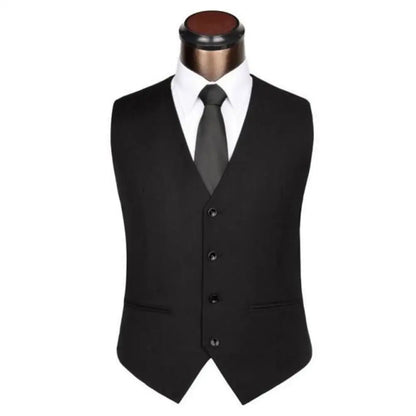 Men's Suit Vest – Single Breasted Slim Fit Dress Waistcoat for Formal & Smart Casual Occasions