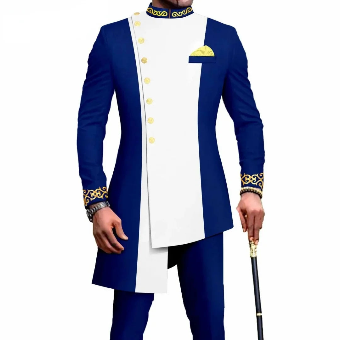 Double Breasted Suits For Men Luxury Formal Prom Party Wedding Costume Hombres Peaked Lapel Jacket Pants Two Piece Masculinos
