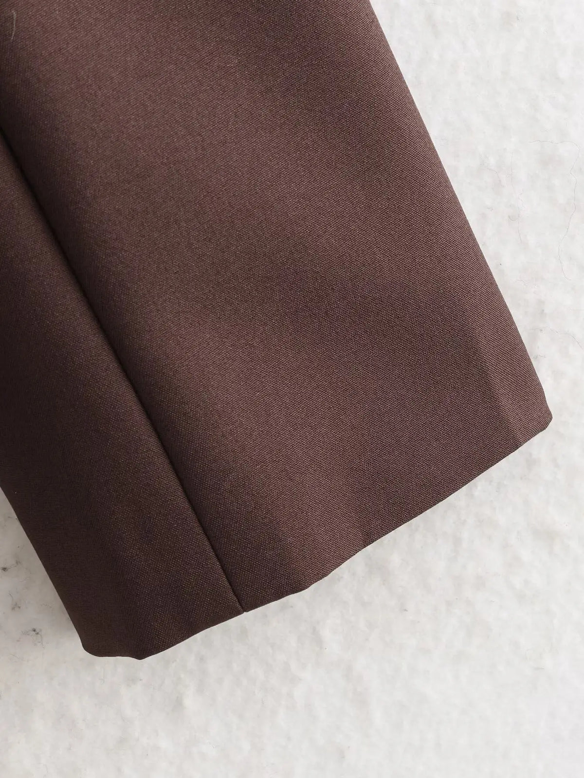 Women Brown Blazer Jacket Y2k 2000s Vintage Bandage Suit Coat Long Sleeve Double Breasted Oversize Outerwear Spring Autumn 2026
