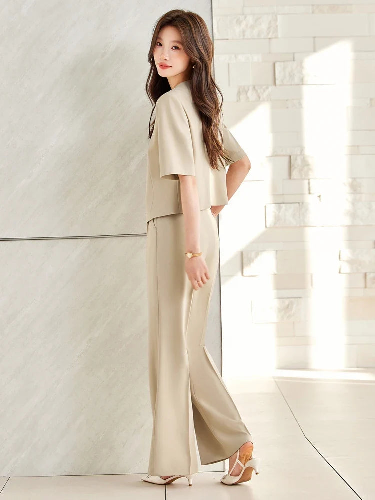 Fashionable Professional Women's Clothing, Two-Piece Blazer+Pants, Exquisite Elegant, 2026 Spring/Summer New Collection